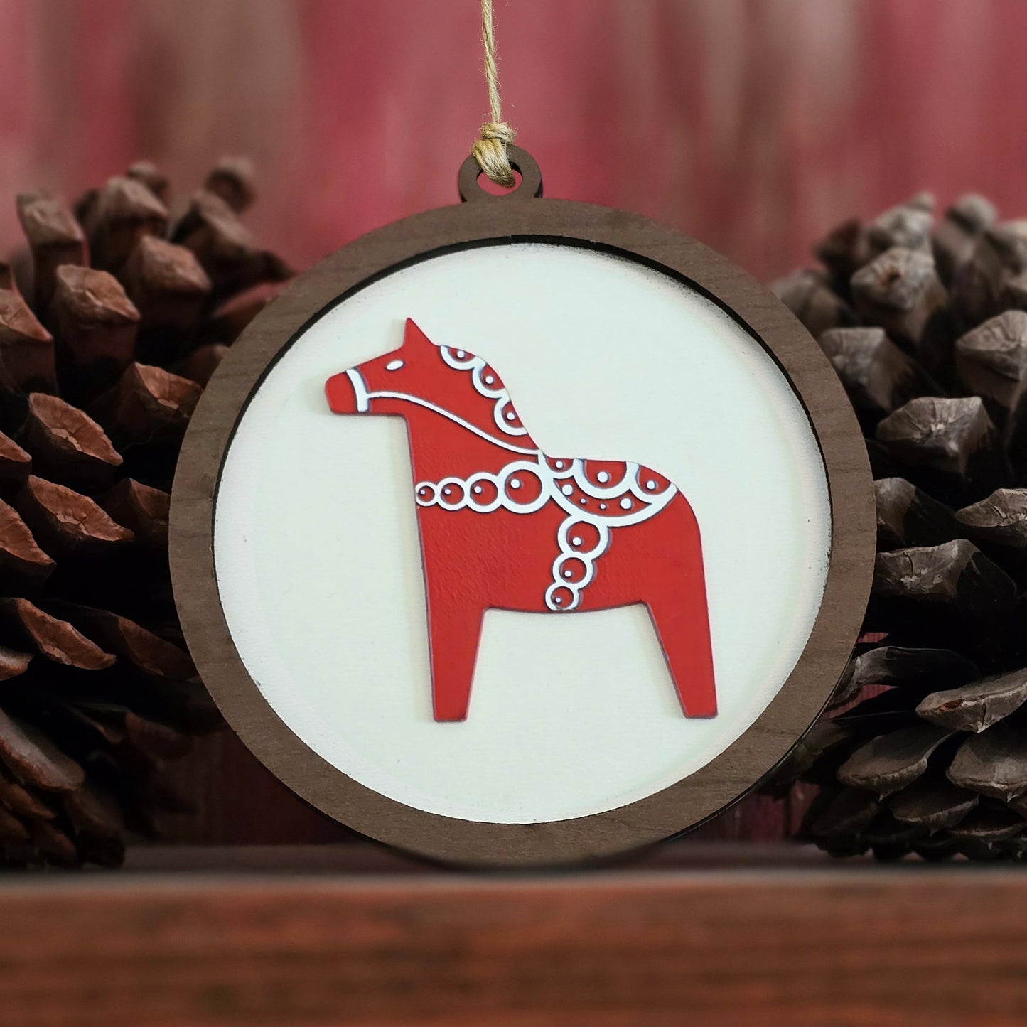 Dala Horse Christmas Ornament