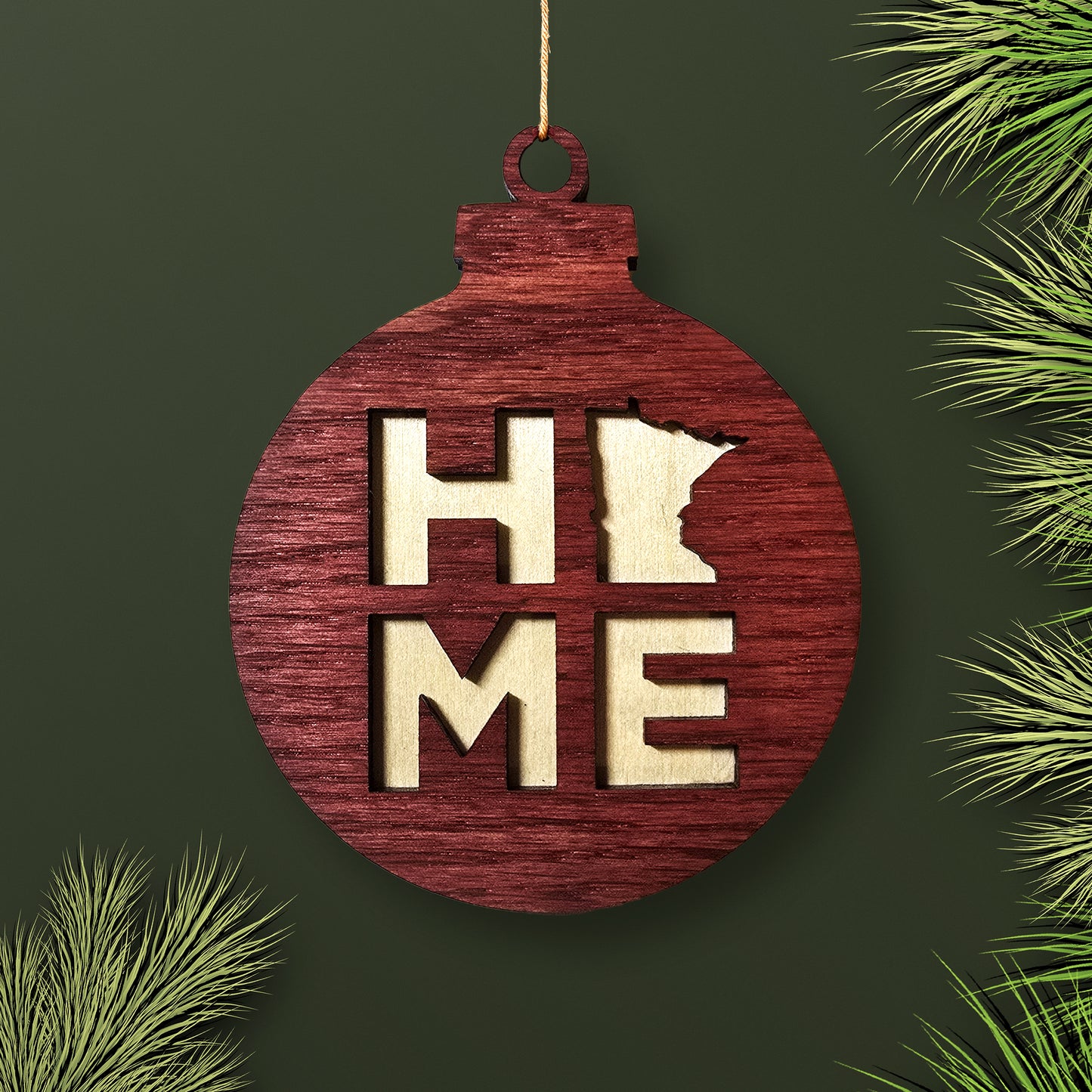 Barnwood red stained oak front with basswood backer