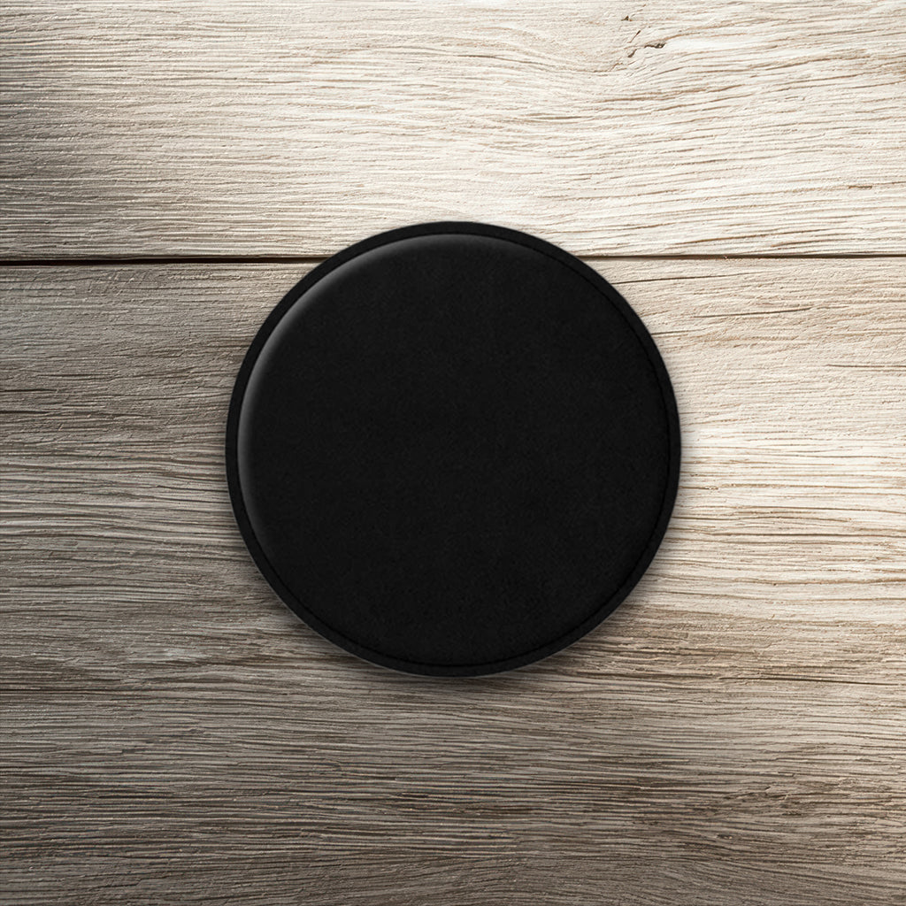 Custom Laser-Engraved Round Leatherette Coasters