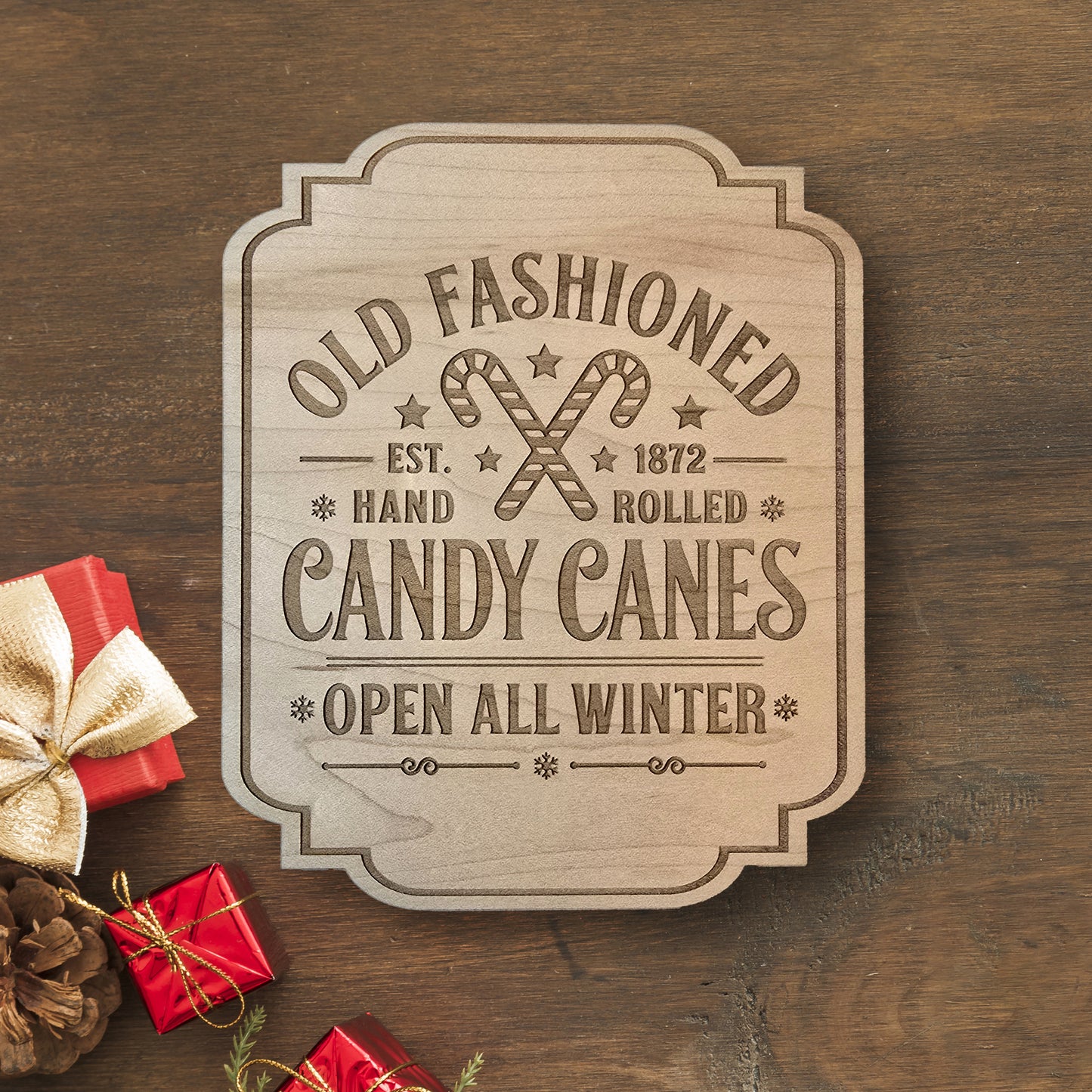 Old-Fashioned Holiday Signs