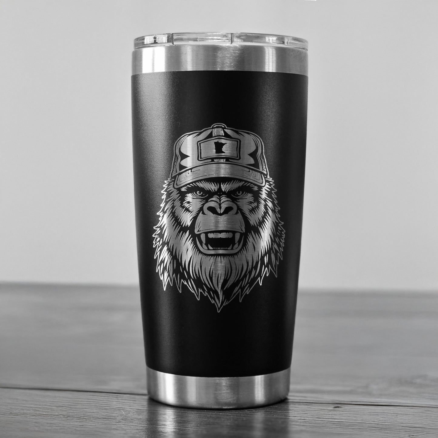 Bigfoot Stainless Steel Tumbler with Customizable State Trucker Hat