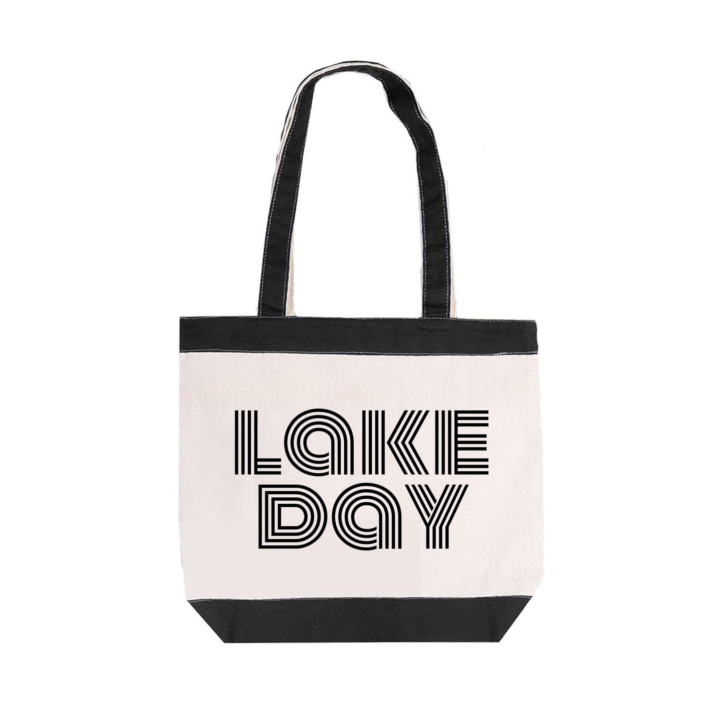 Lake Day Canvas Tote Bag