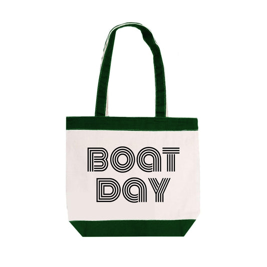 Boat Day Canvas Tote Bag
