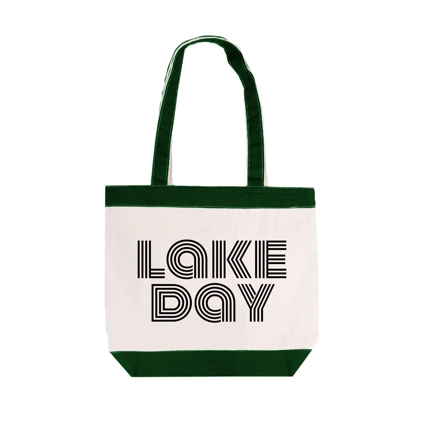 Lake Day Canvas Tote Bag