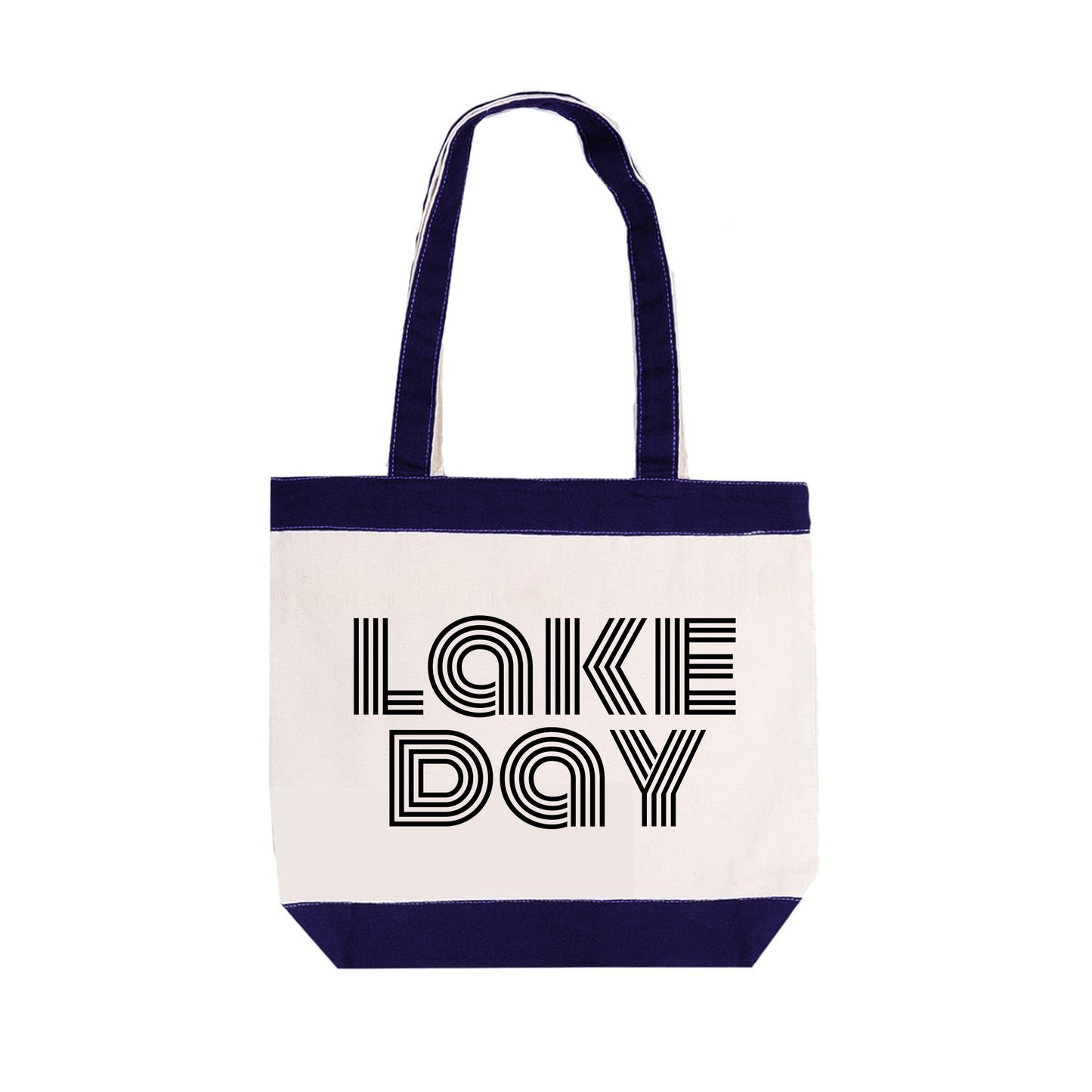 Lake Day Canvas Tote Bag