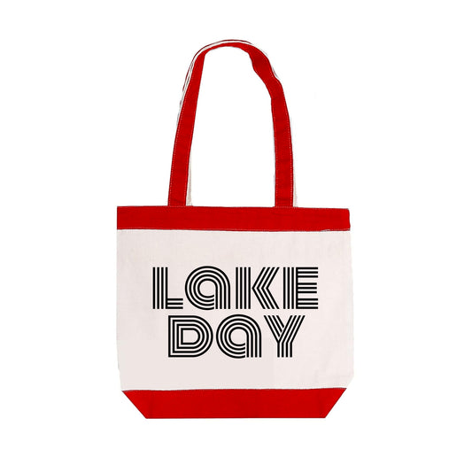 Lake Day Canvas Tote Bag