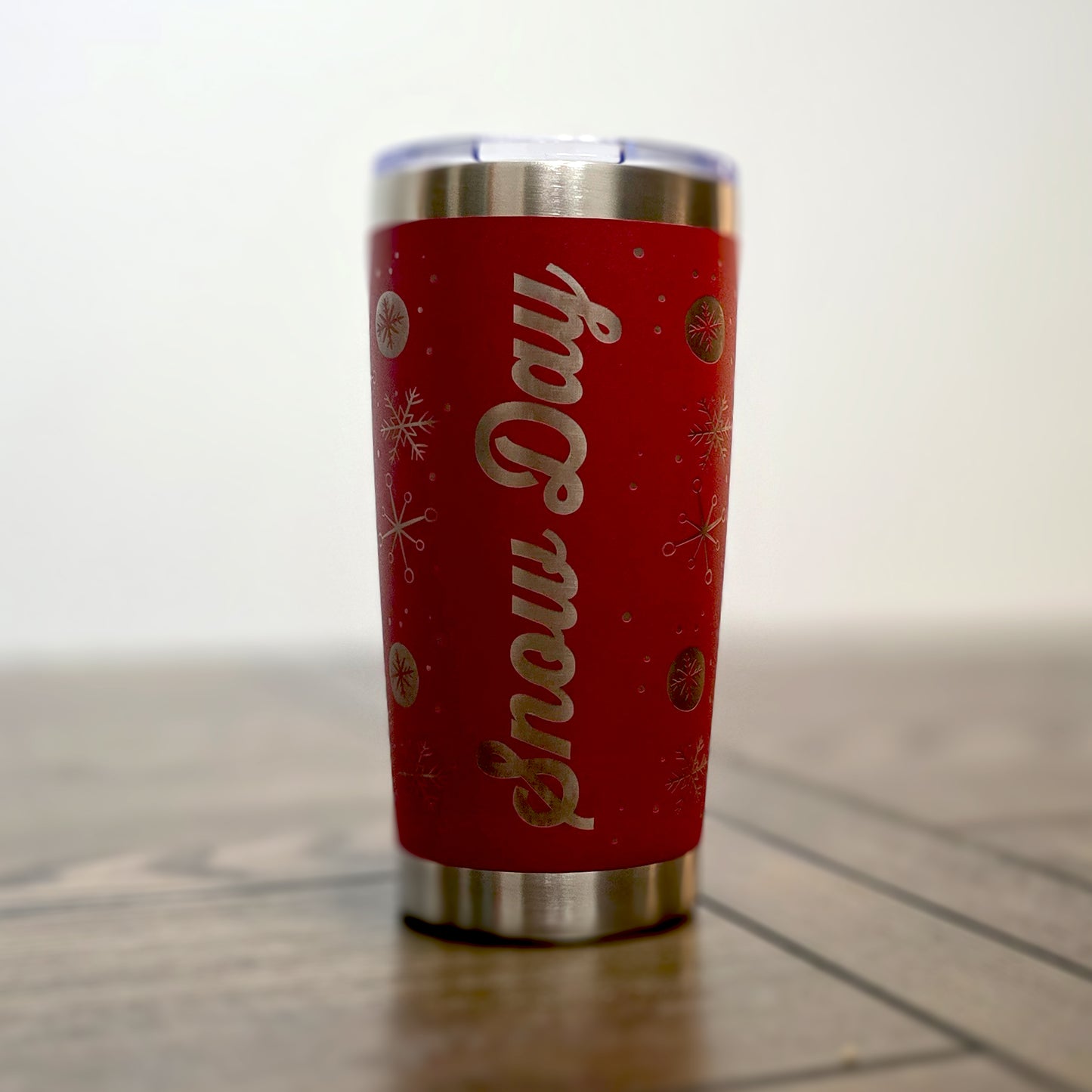 "Snow Day" Retro Stainless Steel Tumbler