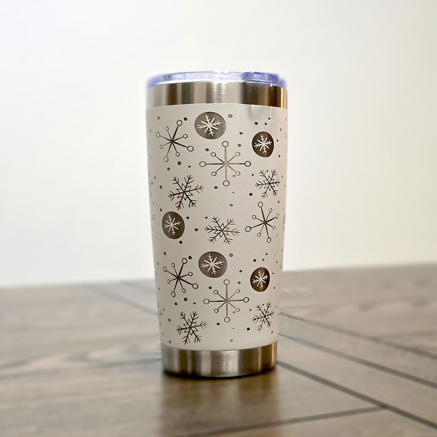 "Snow Day" Retro Stainless Steel Tumbler