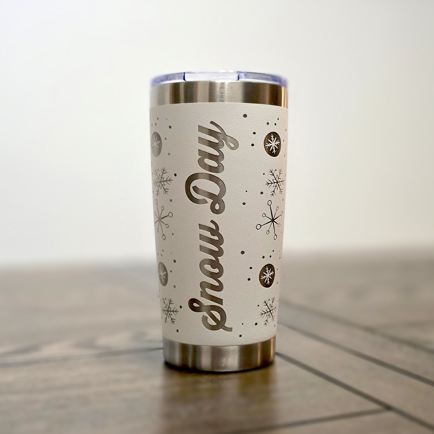 "Snow Day" Retro Stainless Steel Tumbler