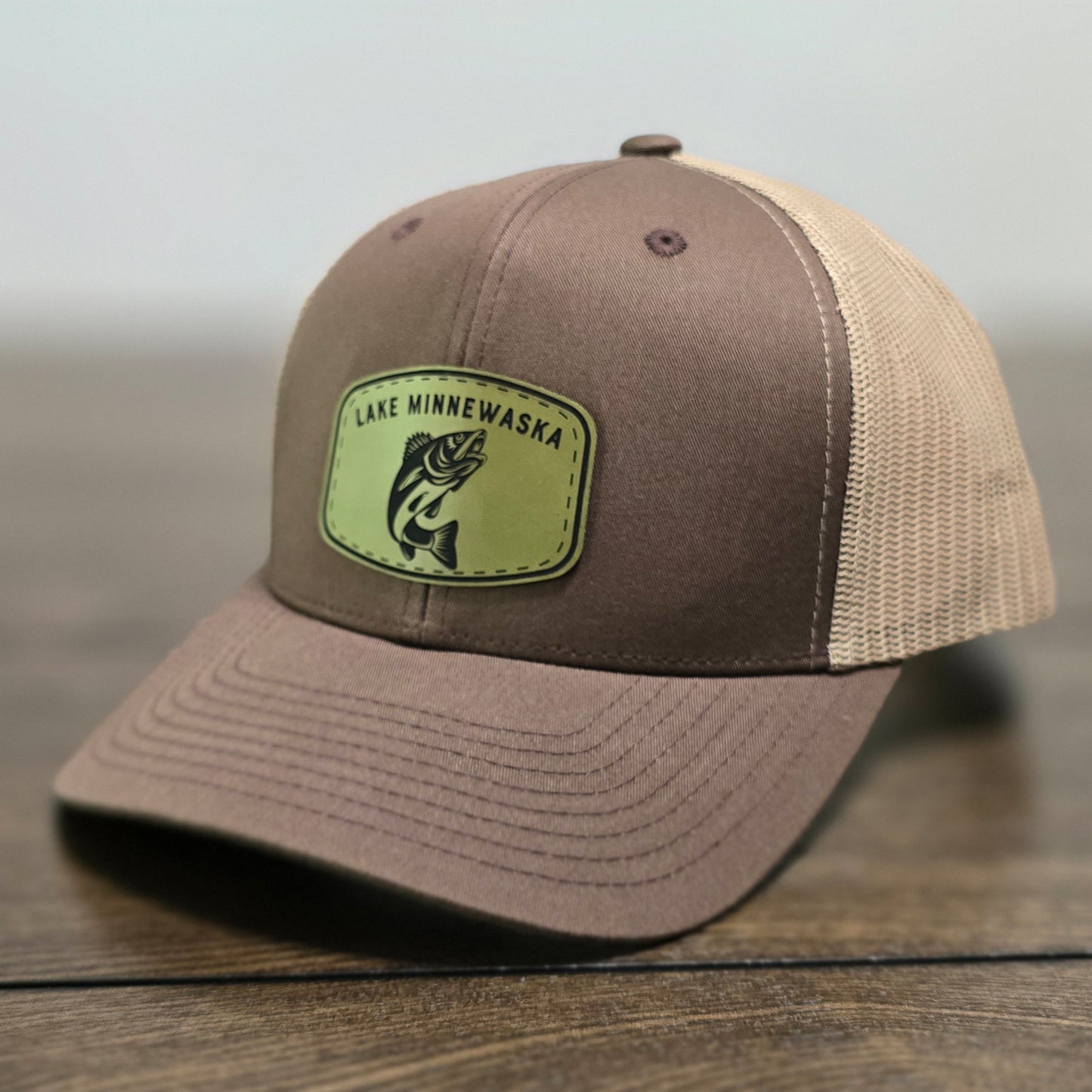 Lake Minnewaska Walleye Trucker Hat | Snapback
