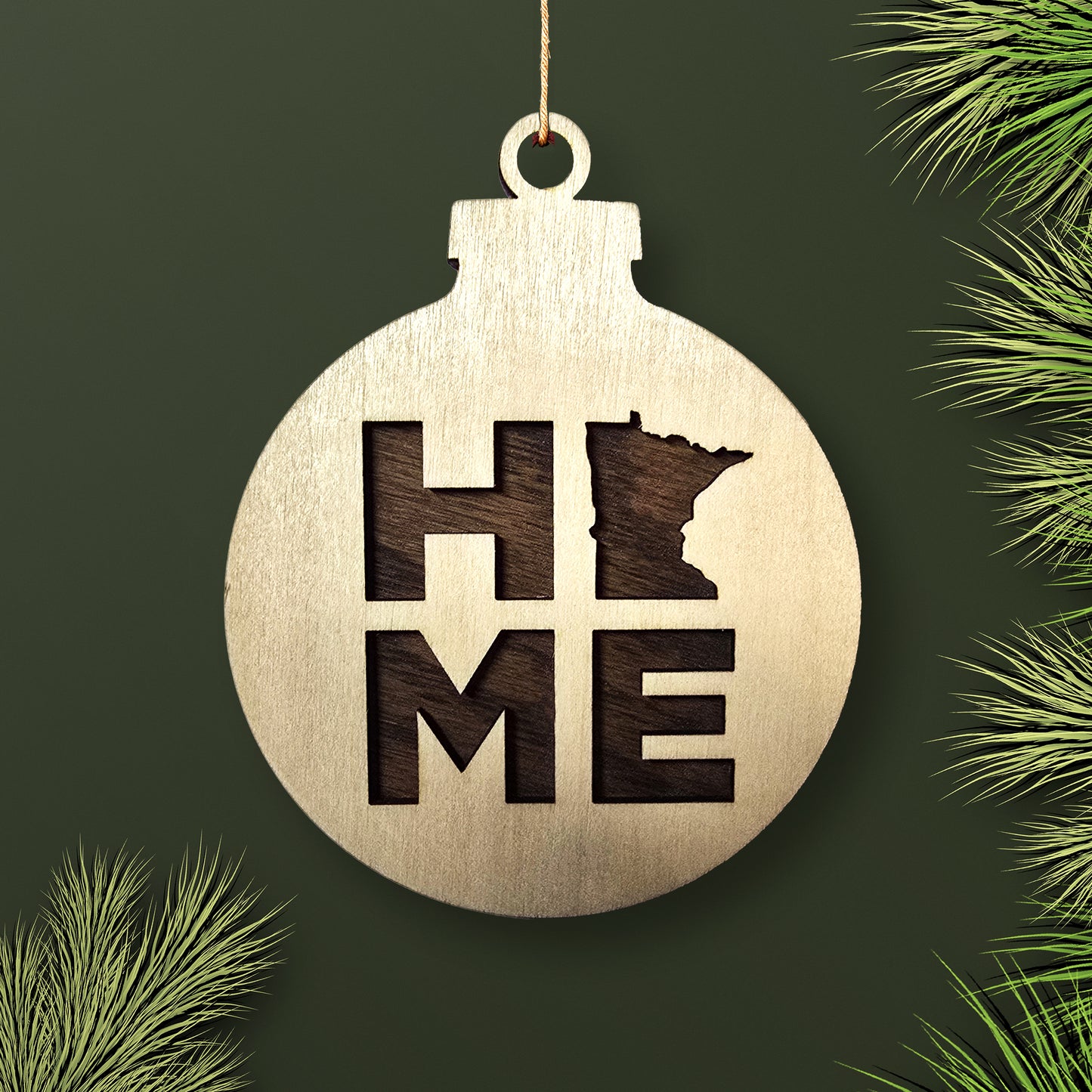 Basswood front with walnut stained oak backer