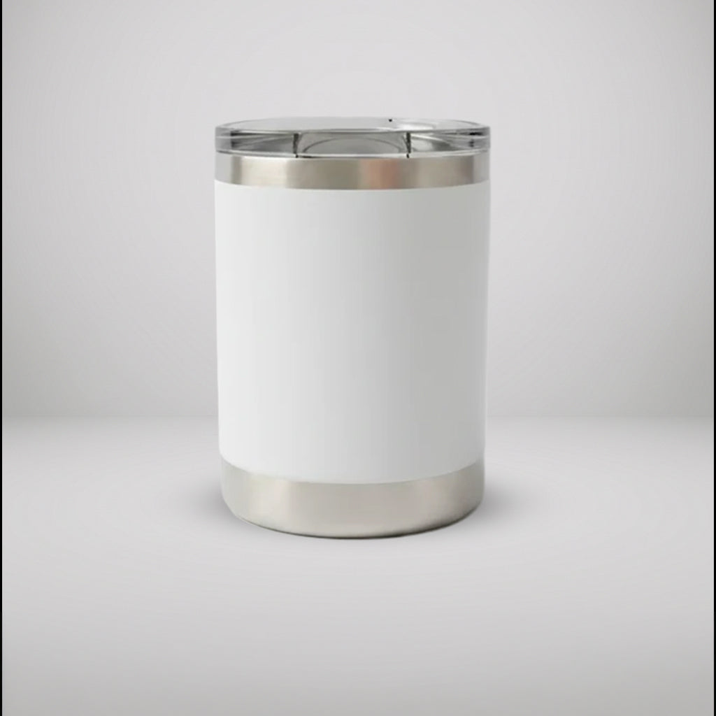 Custom Laser Engraved 10oz Lowball Tumbler | Double-Wall Vacuum Insulated