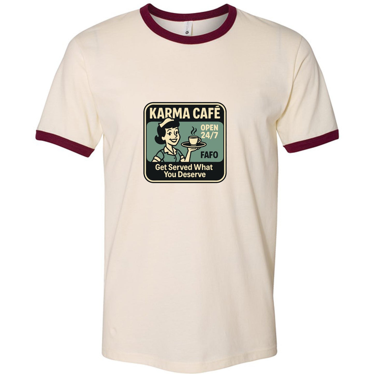 NATURAL/ MAROON - FRONT