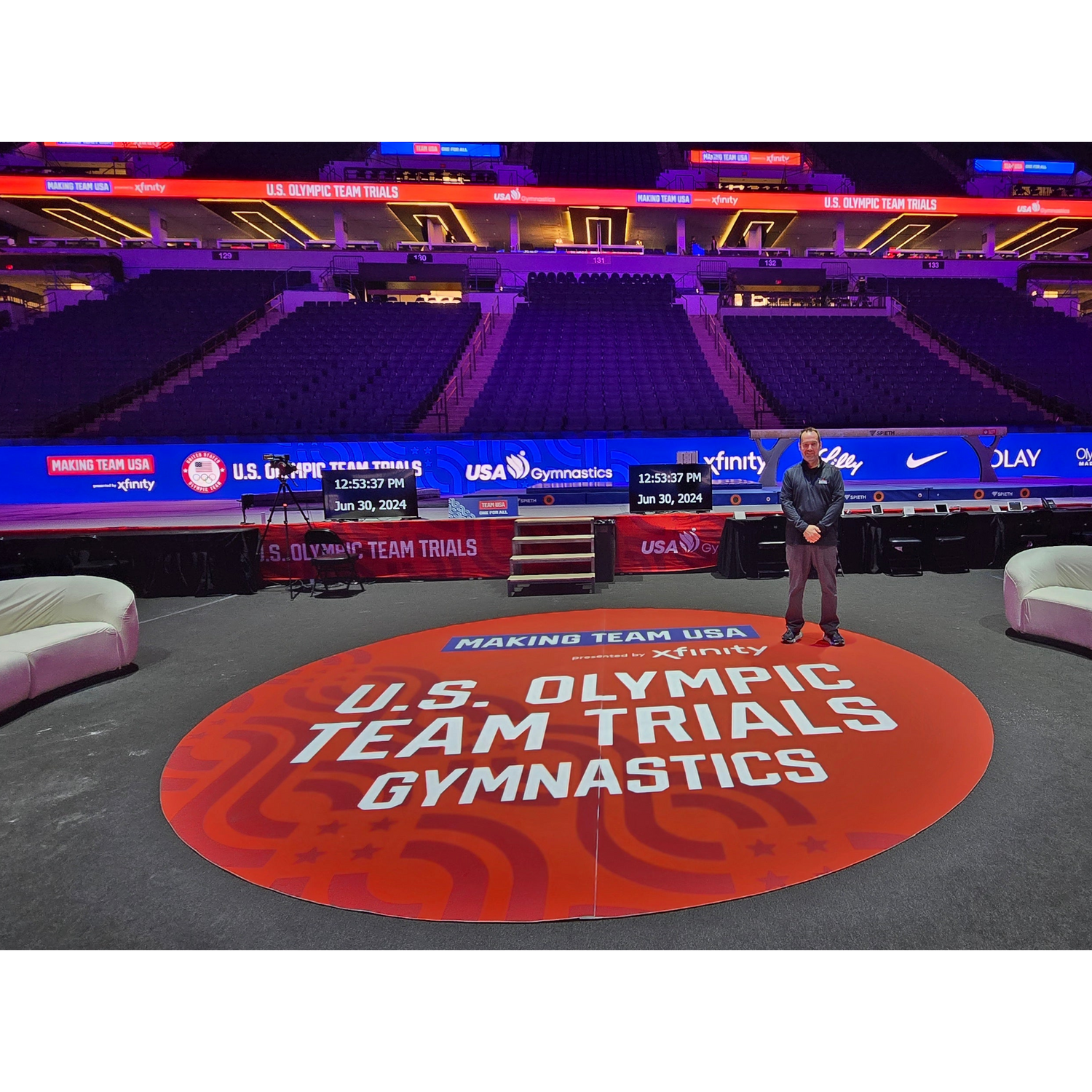 U.S. Olympic Team Trials Gymnastics showcasing professional brand stewardship and technical production expertise.